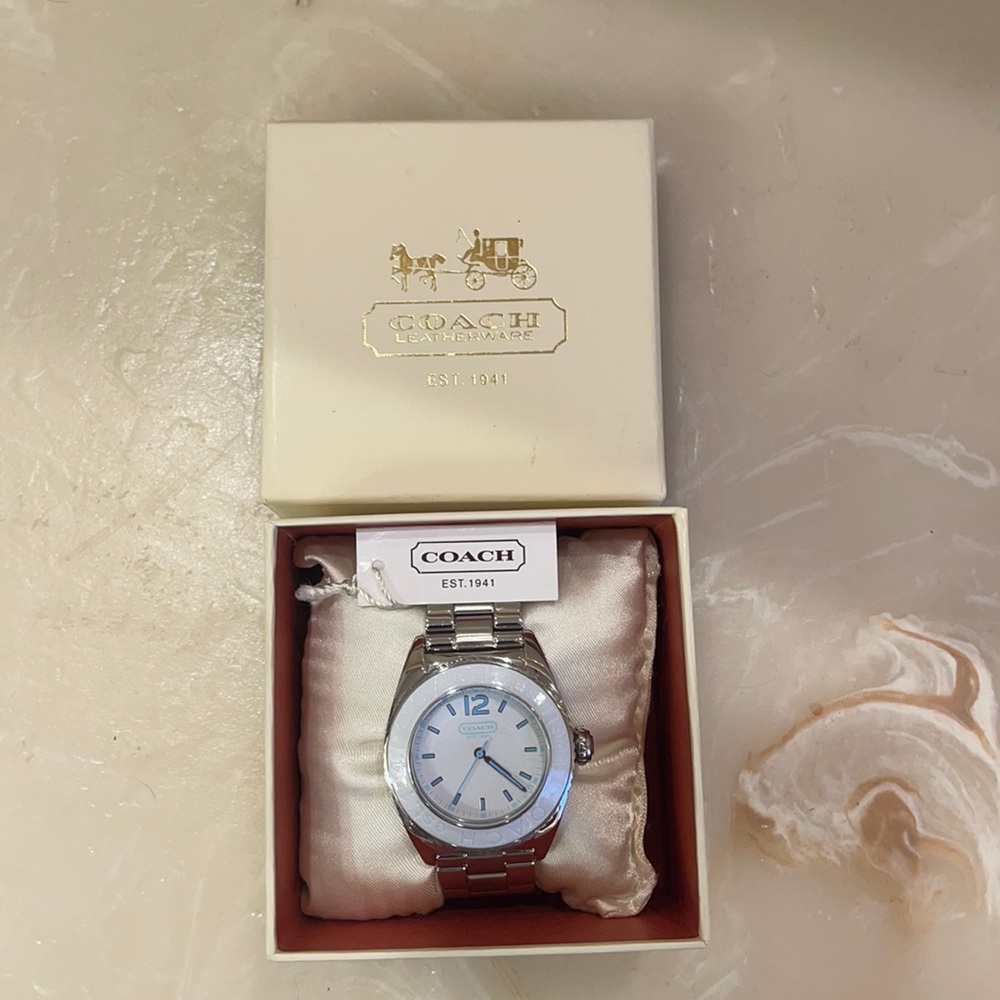 Coach Watch, Stainless Steel for Women  NWT